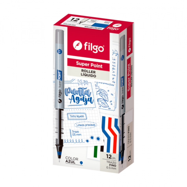 aikznwtbl9k2jy298xpm.png Boligrafo Roller Super Point 0.5 x12 Filgo