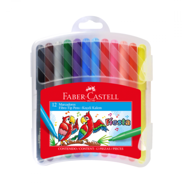 Marcadores Finos Estuche x12 Faber-Castell
