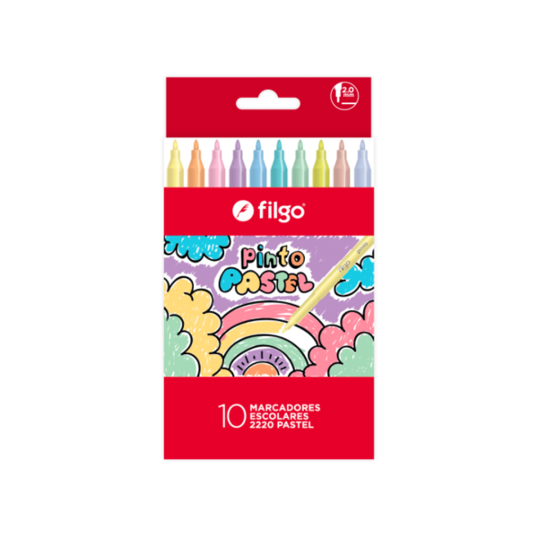 Marcadores Pastel x10 Filgo