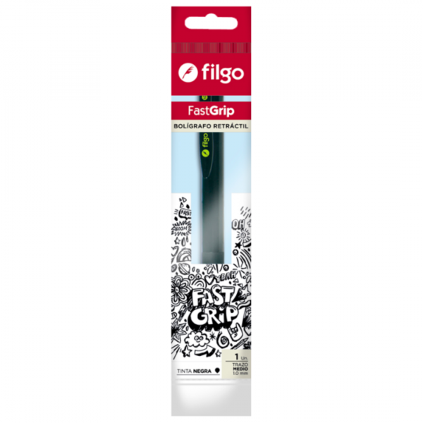 cuvoxs83ctstbzlu3glx.png Boligrafo Retractil Fastgrip Negro x1 Filgo