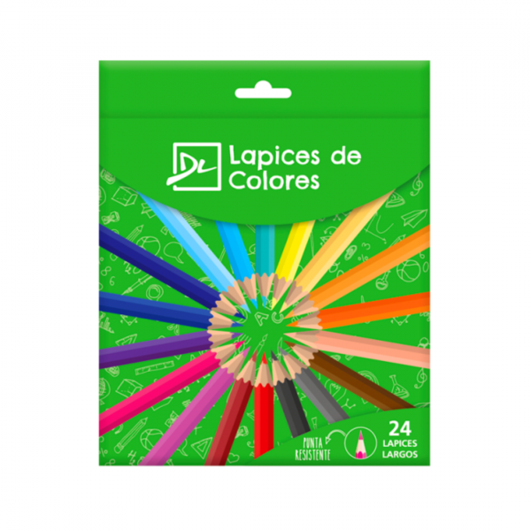 Lapices de Colores Largos x24 DALI