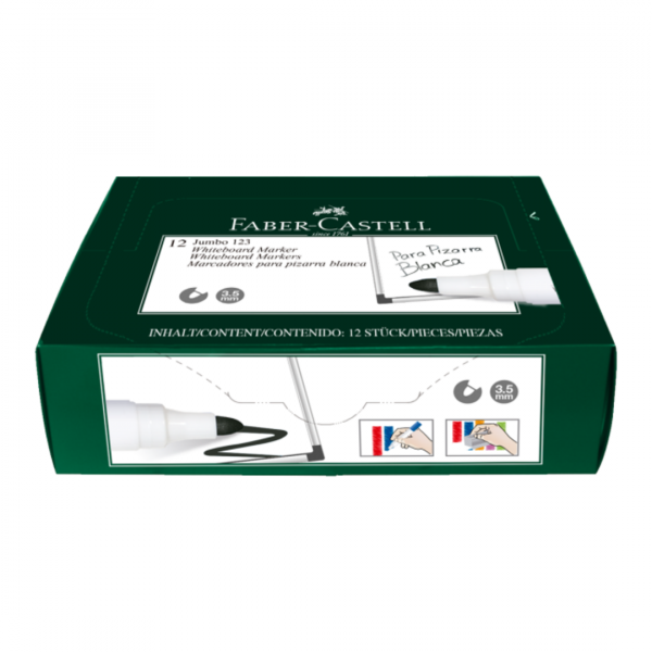 Marcador J123 Pizarra Jumbo x12 Faber-Castell