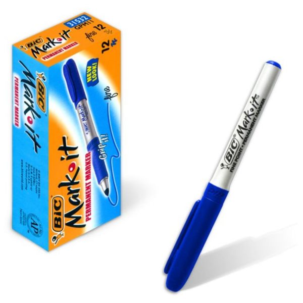 Marcador Permanente Fino Bic x12