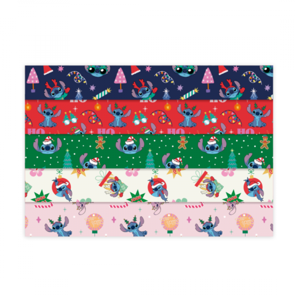 Papel de Regalo Navideño Stitch