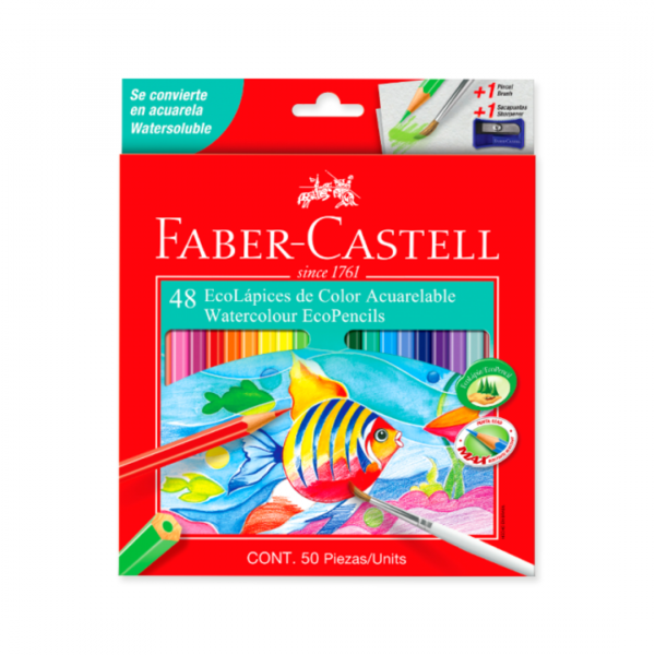 Lapices de Colores Acuarelables x48 Faber-Castell