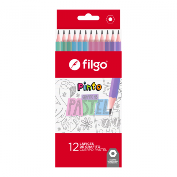 ewawkpi74z6dvuu0yuyo.png Lapiz de Escribir Pinto Pastel x12 Filgo