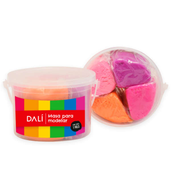 f4uppsccy3j3gblznv1y.png Masa de Modelar 1kg 4 Colores Fashion DALI