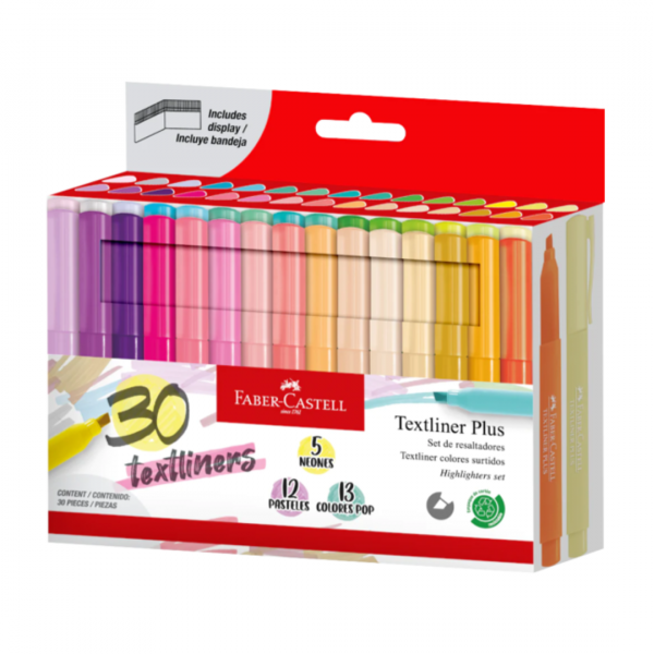 Set Destacador Textliner Plus x30 Faber-Castell