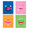 Carpeta Escolar/A5 Monstruitos x3 DALI