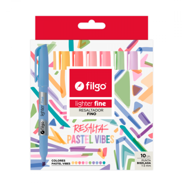 hbzhmituzjvhy1wgmedl.png Destacador Fino Pastel Vibes x10 Filgo