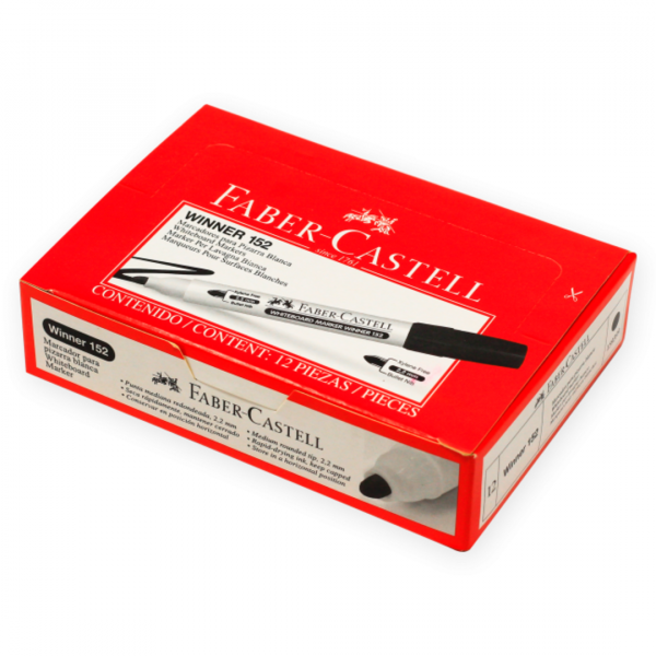 Marcador W123/W152 Pizarra x12 Faber-Castell