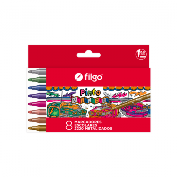 Marcadores Metalizados x8 Filgo