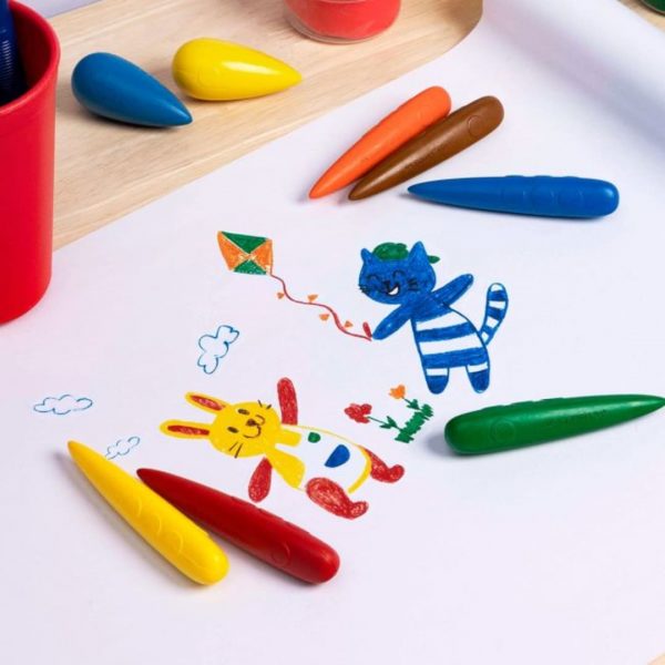 Crayolas Ergonomicas Cohete x6 Faber-Castell