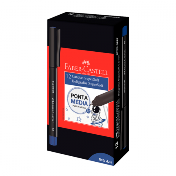 ilmqnpixjmaxa8nycbw0.png Boligrafo Supersoft Azul 1.0mm x12 Faber-Castell