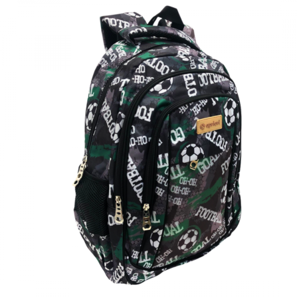 iugwblpthianof3i3q4e.png Mochila 4 Cierres Futbol Gris Apriori