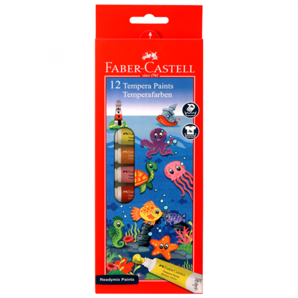 j8ee2rav4y1zmg4tne0t.png Tempera en tubo x12 unidades Faber-Castell