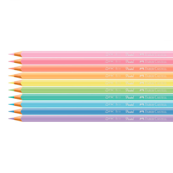 Lapices de Colores Pastel x10 Faber-Castell