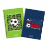 Cuaderno Espiral A5 Futbol 70 hojas x4 DALI
