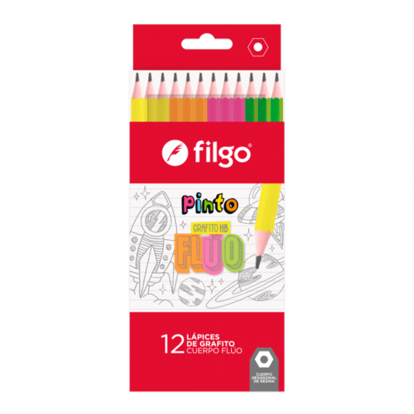 kzcvl4qwfwtek2noaw8n.png Lapiz de Escribir Pinto Fluo x12 Filgo