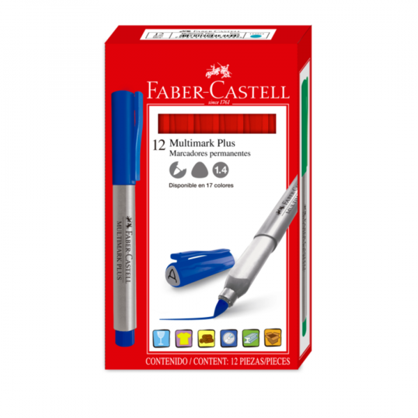 Marcador MP Permanente Fino x12 Faber-Castell - imagen adicional 2