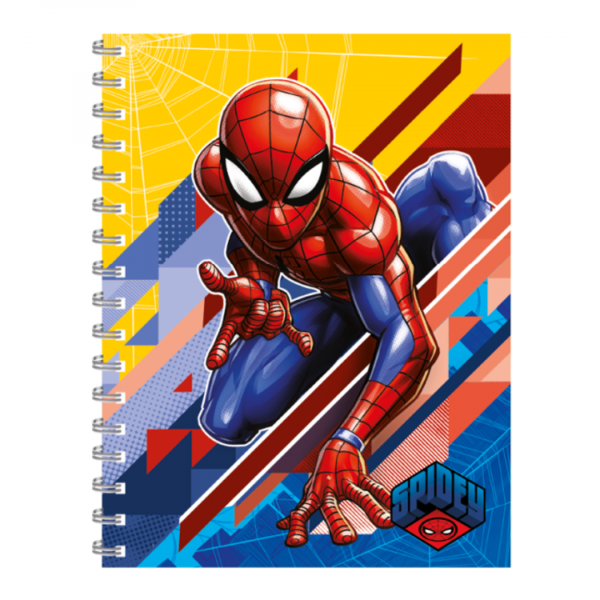 Cuaderno Super Tapa Dura Amarillo Spiderman