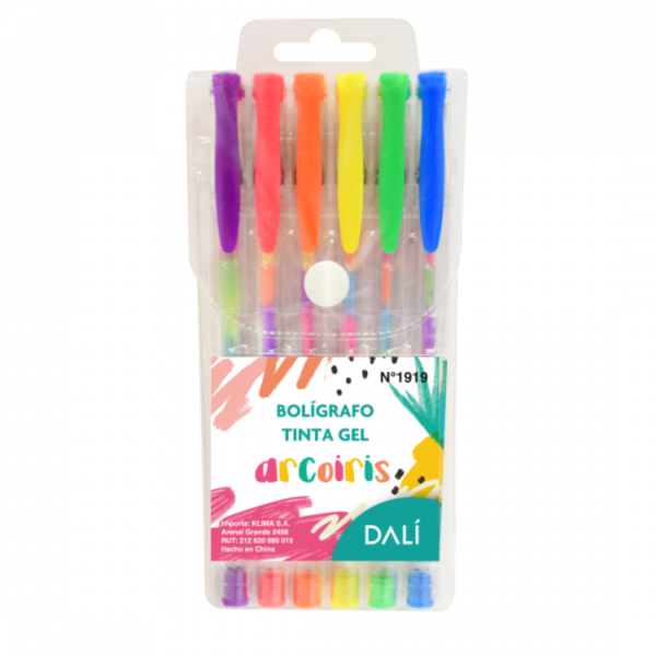 lojw8jbyzveodawolebd.png Boligrafo Gel Tinta Arcoiris DALI