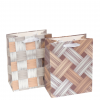 Bolsa de Regalo Chica Rayas Madera x12