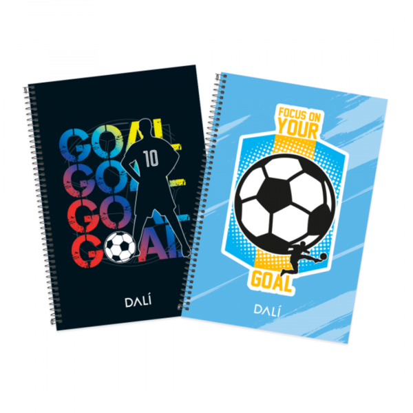 nloogeelfqalhxbp7ihk.png Cuaderno Espiral A5 Futbol 70 hojas x4 DALI