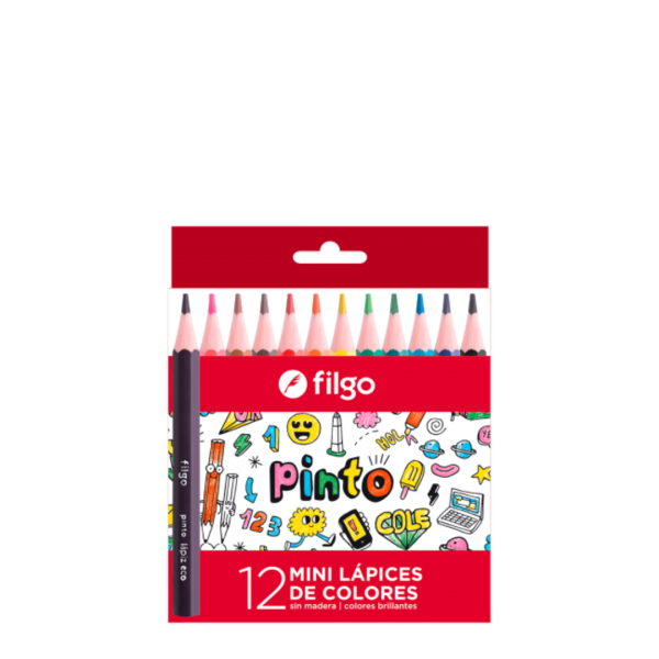 nq2c7x2fdek6debm5hbq.png Lapices de Colores Pinto Mini x12 Filgo