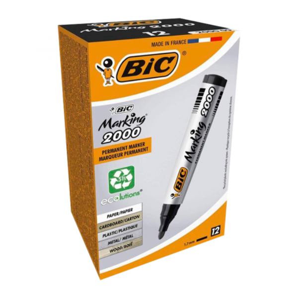 omwiruysekbvnrvsgs2h.png Marcador Permanente Bic Punta Redonda x12