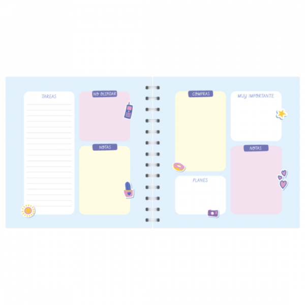 Cuaderno Espiral Cuadrado Girl Power hojas DALI - imagen adicional 2