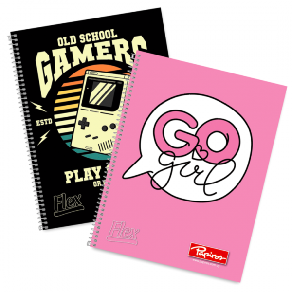 Cuaderno Papiros Flex con Espiral 96 hojas x10