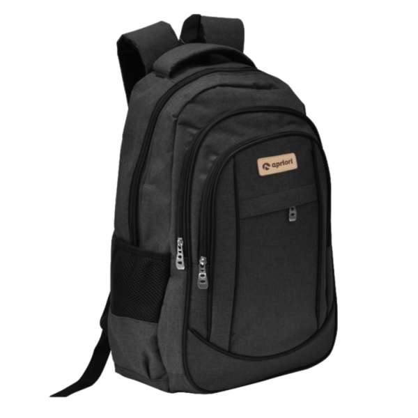 Mochila 4 Cierres Negra Apriori