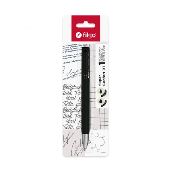 psg4ijzunmxkj8dteojp.png Boligrafo Roller Super Confort RT 0.7 x1 Negro Filgo