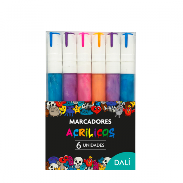 Marcador Acrilico Surtido x6 DALI