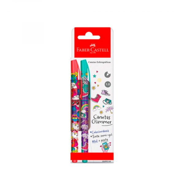Boligrafo Glimmer Viajes x2 Faber-Castell