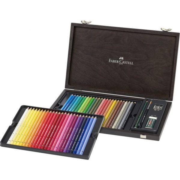Estuche de Madera con 48 Lápices Acuarelables Albrecht Durer & Accesorios Faber-Castell