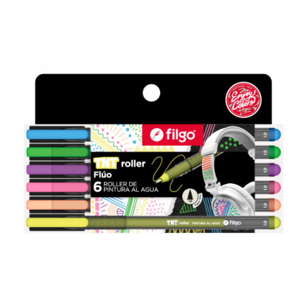 tvd1uckbxuj2utfrsedw.png Boligrafo TNT Roller Fluo x6 Filgo