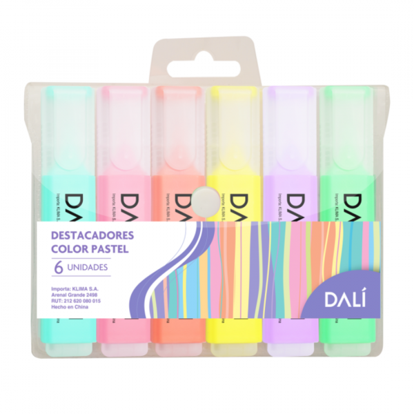 Destacadores Pastel x6 DALI
