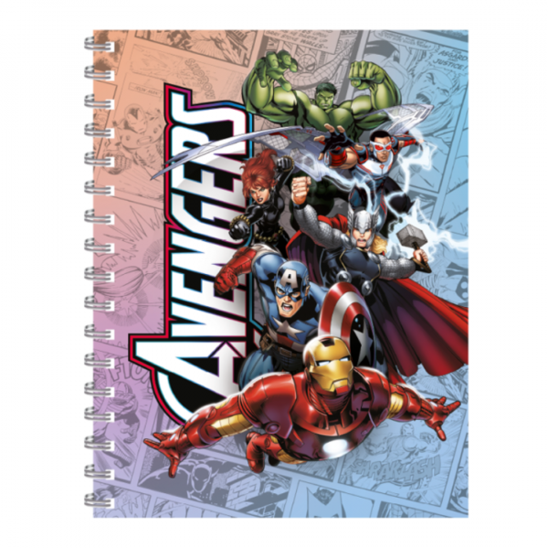 Cuaderno Super Tapa Dura Comic Avengers