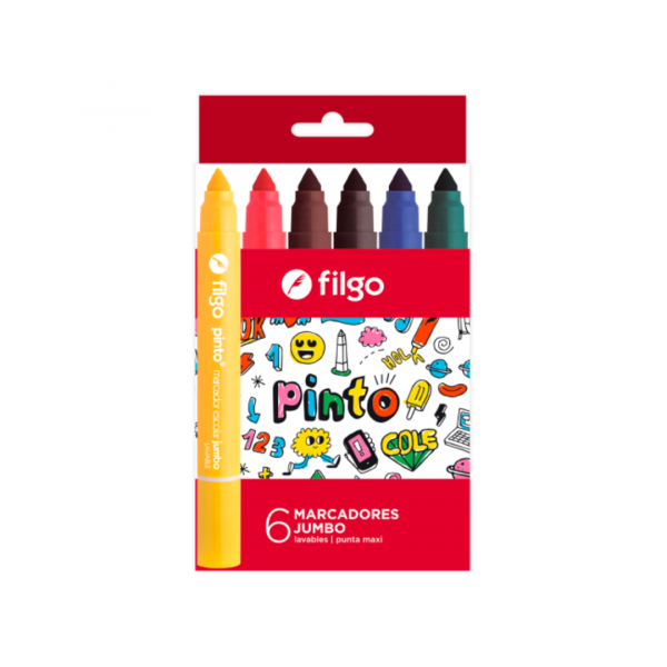 Marcadores Jumbo Surtido x6 Filgo