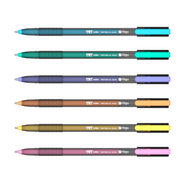 viwdtdw9oql4yi3gt95g.png Boligrafo TNT Roller Pastel x6 Filgo - imagen adicional 1