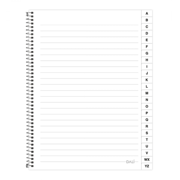 wx9xpnight29t2vejkof.png Cuaderno Indice 72 hojas x3 DALI - imagen adicional 1