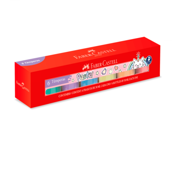 xc01bksqbm7ufpa6gbus.png Tempera Pastel x6 Surtida Faber-Castell