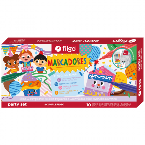 yqukxu2k9uak6o8pkxzg.png Party Set x10 con Marcadores Filgo