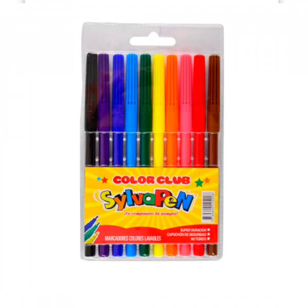 Marcadores Finos x 10 Sylvapen