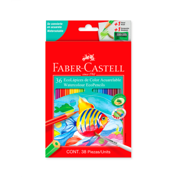 Lapices de Colores Acuarelables x36 Faber-Castell