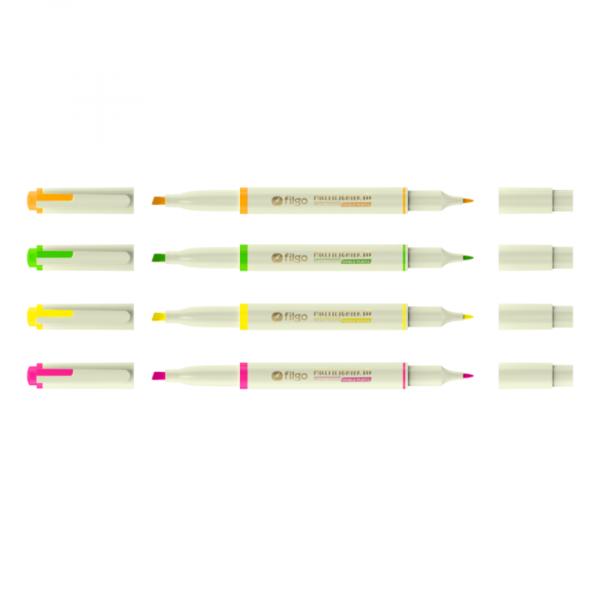 Destacador Multilighter Fit Fluo x4 Filgo - imagen adicional 2