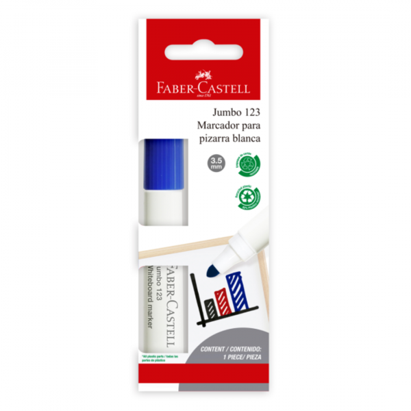 axrivvkjn8du2svn4tjt.png Blister Marcador W123 Pizarra Azul x1 Faber-Castell