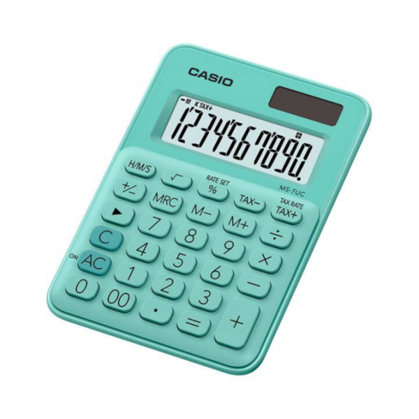 cmyosqjg53rkocznis8p.png Calculadora MS 7UC Verde Agua Casio